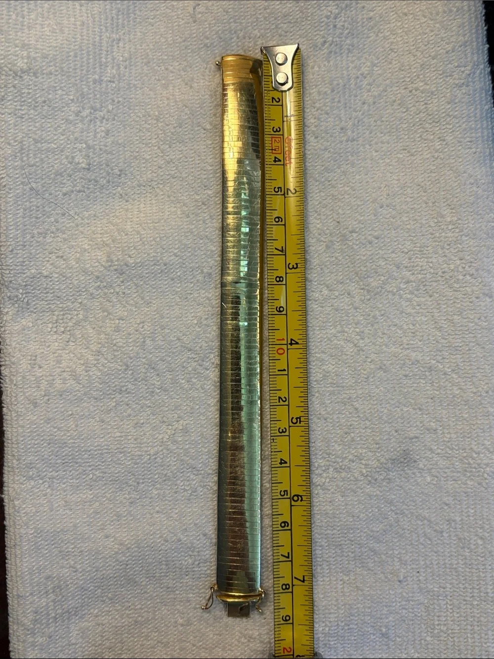 Vintage Italian 14K Yellow Gold Omega-Style Link Bracelet